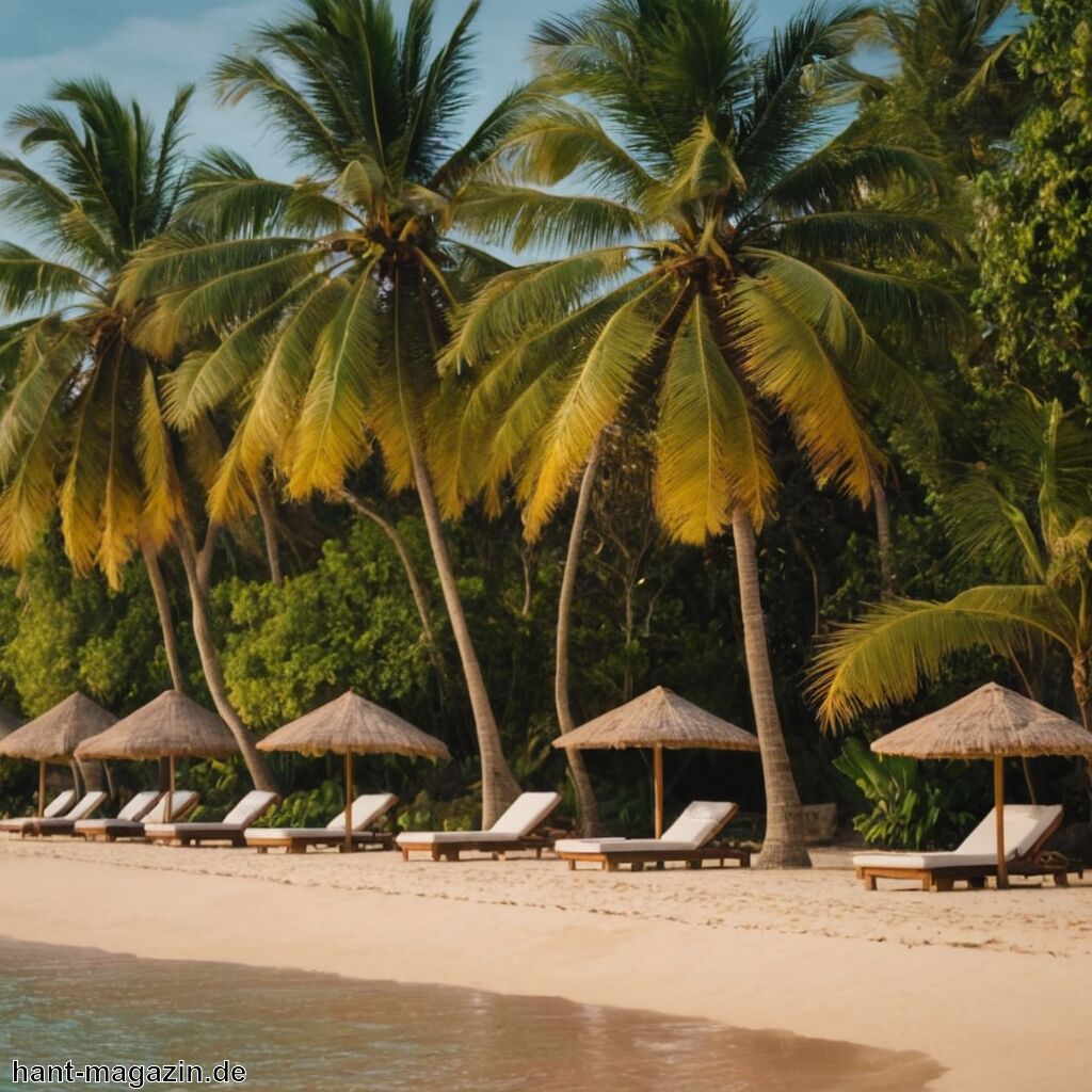 Flitterwochen Nusa Dua » Palmen und feiner Sandstrand