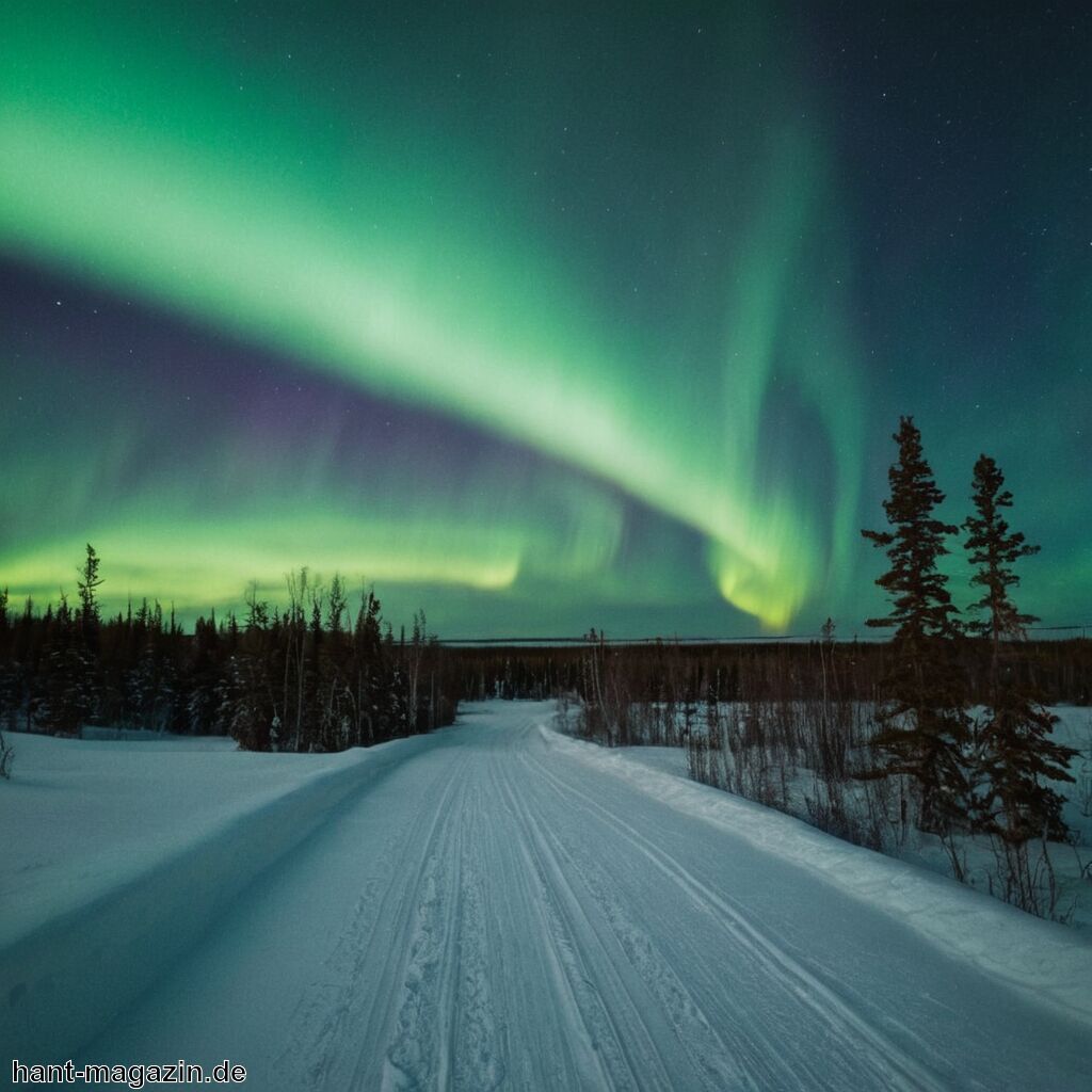 Flitterwochen Yellowknife » Nordlichter in der kanadischen Arktis