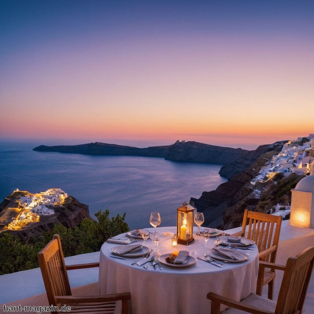 Flitterwochen Santorin » Malerische Sonnenuntergänge genießen