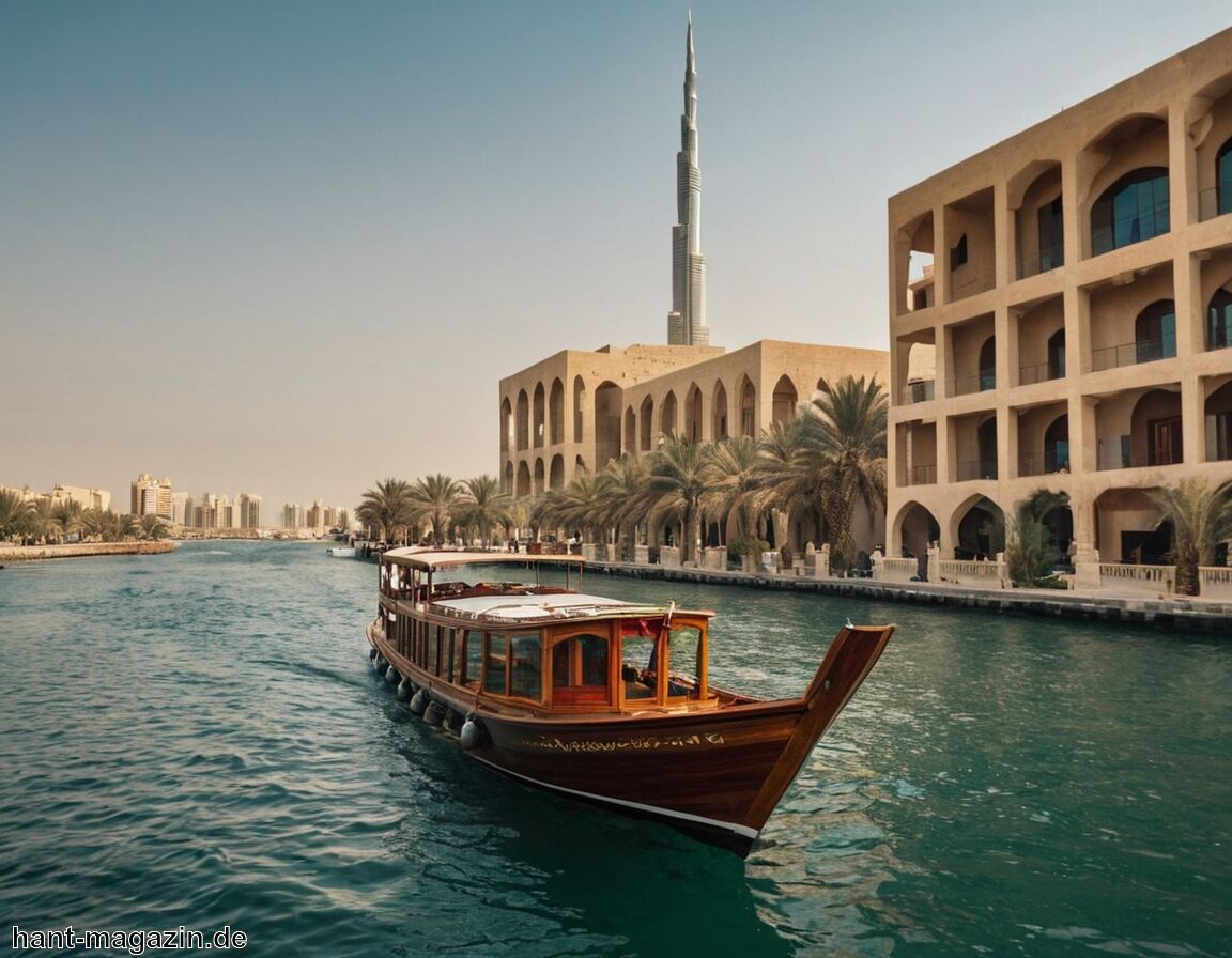 Romantische Bootsfahrten auf dem Dubai Creek   - Flitterwochen Dubai » Moderne trifft Tradition erleben