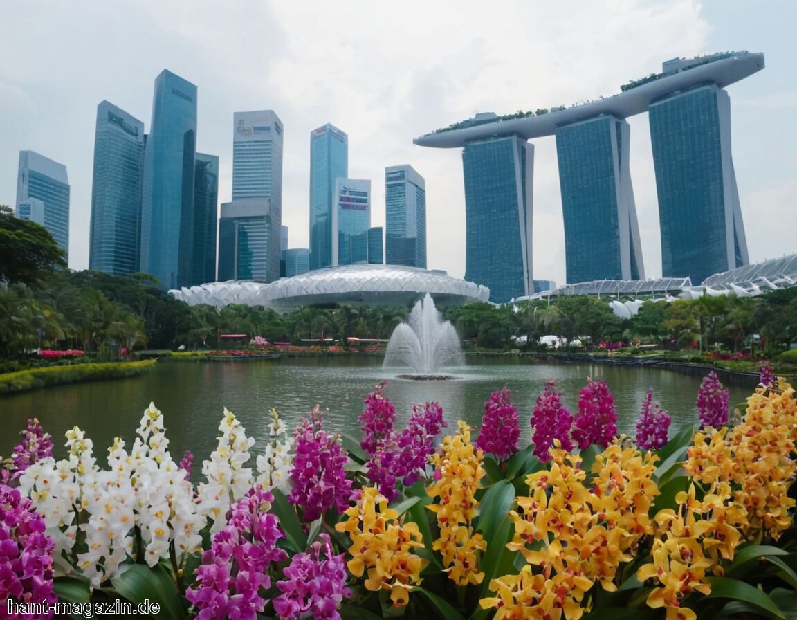 Botanischer Garten mit Orchideen besichtigen - Flitterwochen Singapur » Futuristische Stadt und Kulturmix