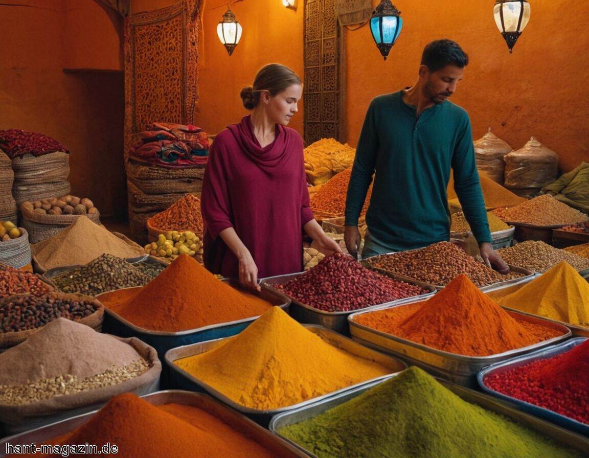 Abwechslungsreiche Farben der Tücher   - Flitterwochen Marrakesch » Farben und Düfte im orientalischen Flair