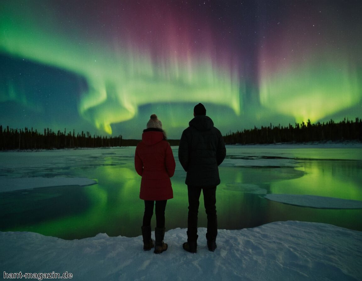 Flitterwochen Yellowknife » Nordlichter in der kanadischen Arktis